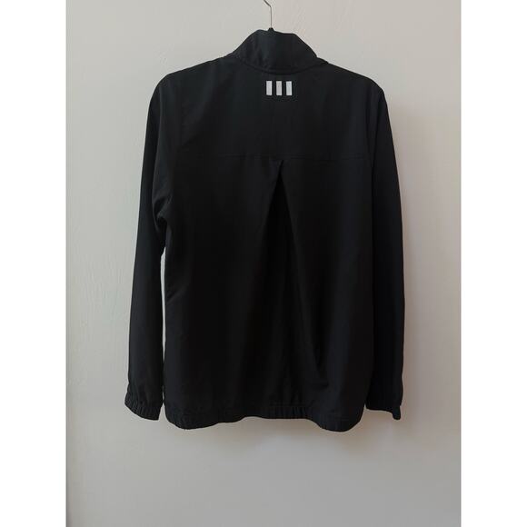 Adidas Golf Woven Womens Jacket Large Black Full Zip Pockets Lightweight Walking - Picture 12 of 12